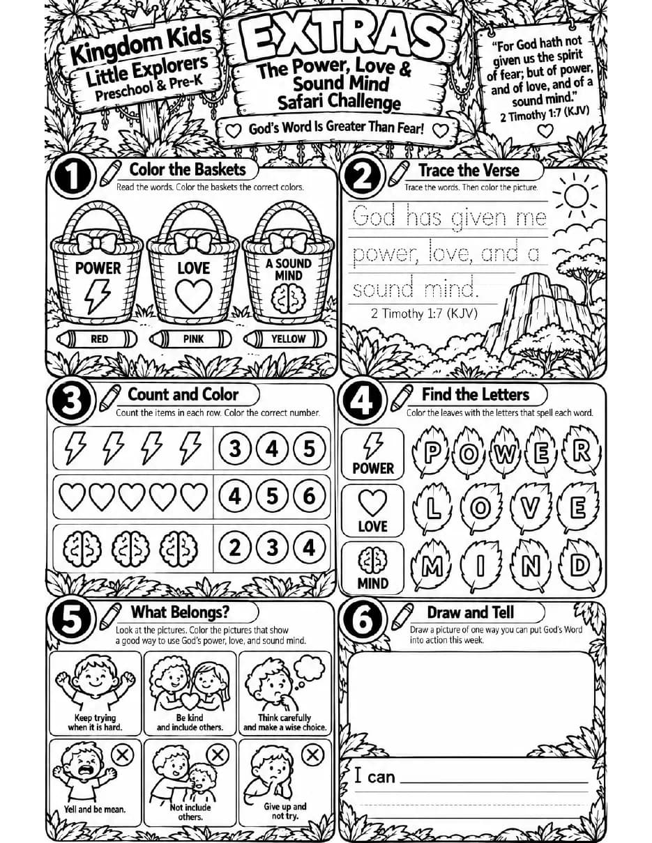 Activity Sheet preview