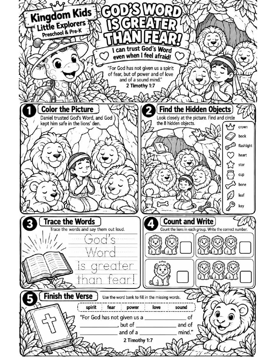 Activity Sheet preview