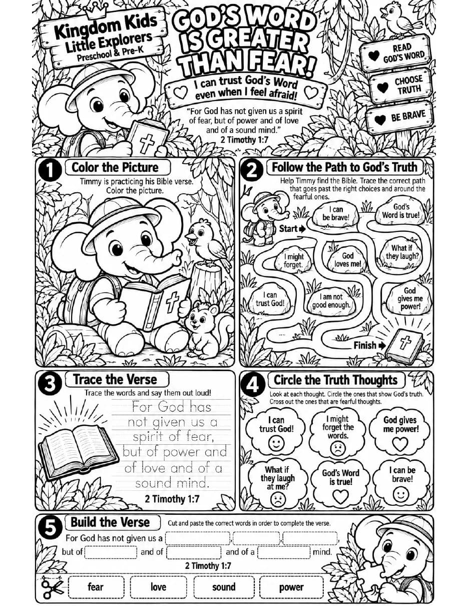 Activity Sheet preview