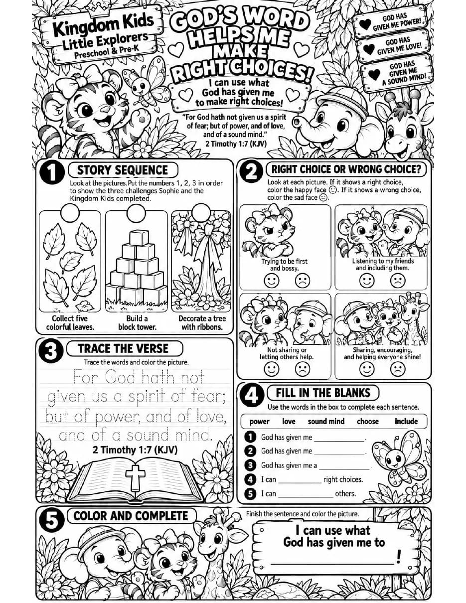 Activity Sheet preview