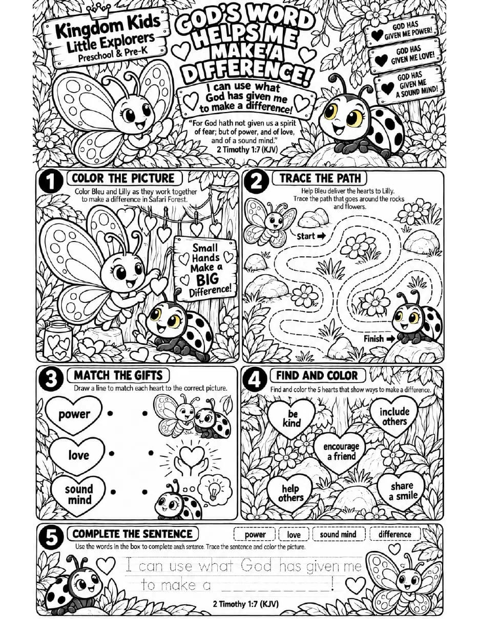 Activity Sheet preview
