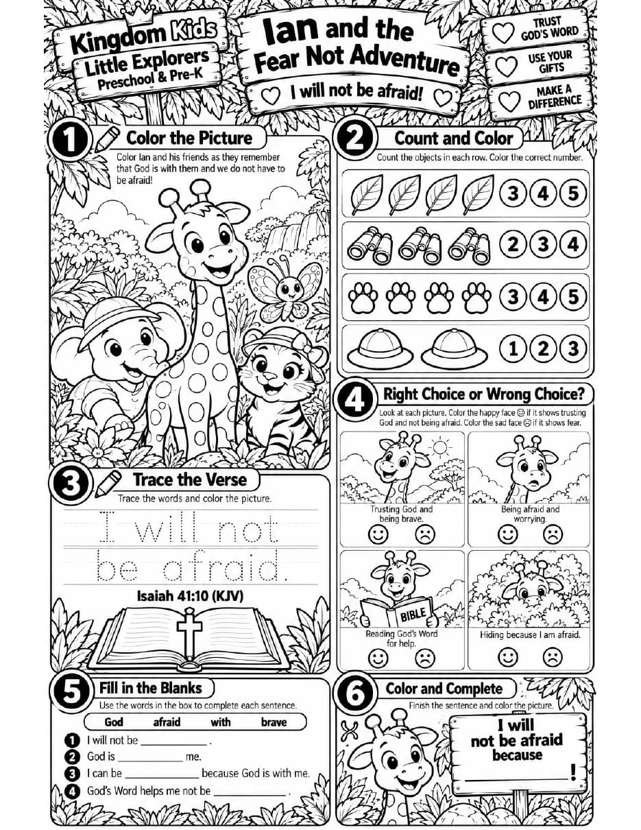 Activity Sheet preview