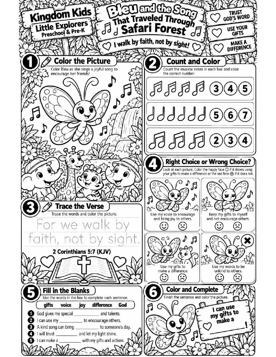 Activity Sheet preview