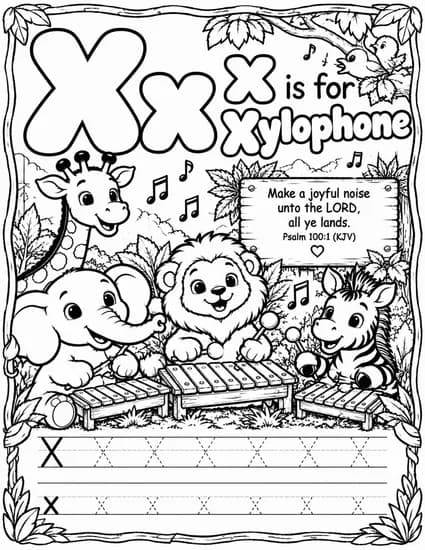 X is for Xylophone
