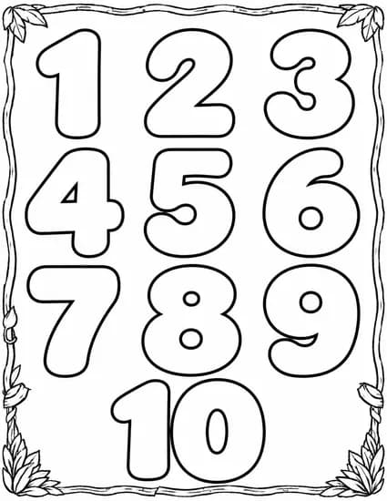 Numbers 1 to 10
