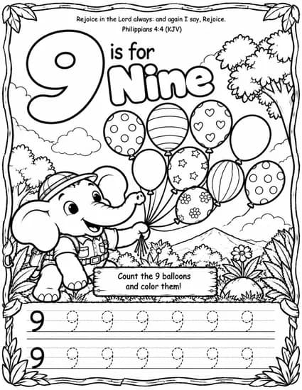 9 is for Nine